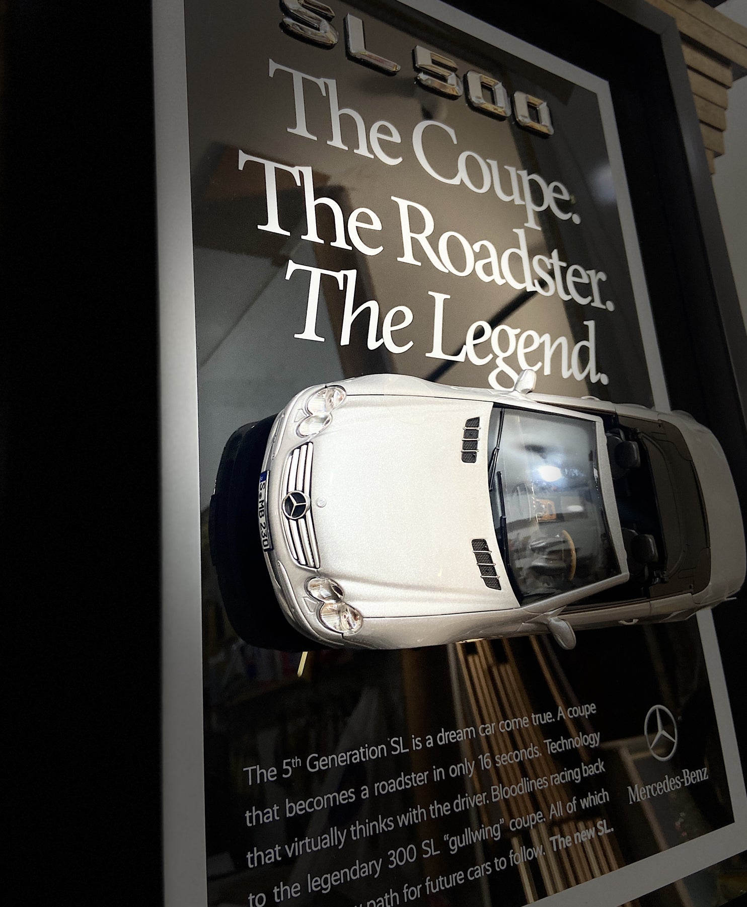 Mercedes-Benz SL 500 Üç Boyutlu Koleksiyon Tablo – Özel Baskı