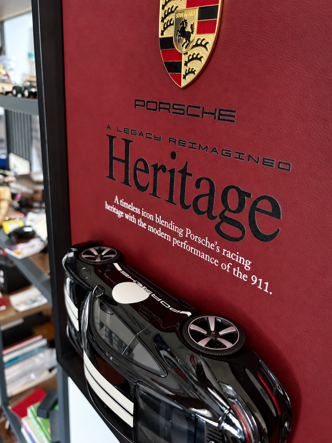 Porsche Heritage 1:18 Model 3D Koleksiyon Tablosu – 35x45 cm