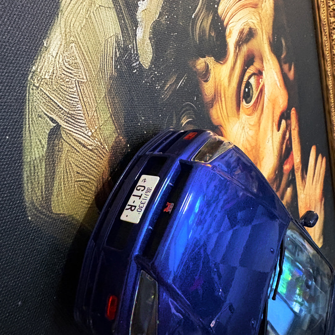 Nissan GTR 3D Uygulamalı Tuval Tablo (50×70 cm) | Özel Koleksiyon Eseri