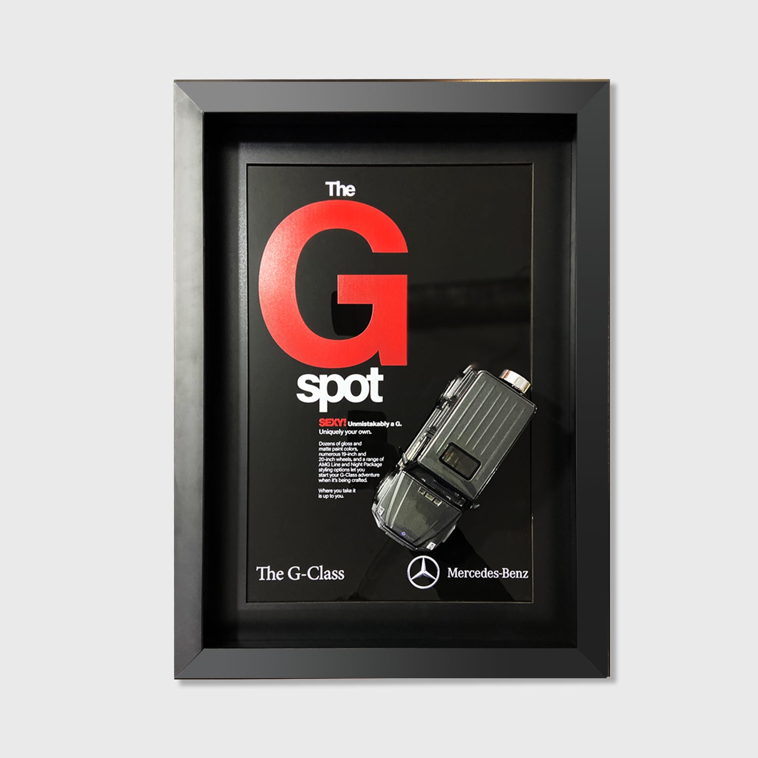 Mercedes-Benz G-Class 3D Duvar Tablosu – Lüks Otomobil Dekoru