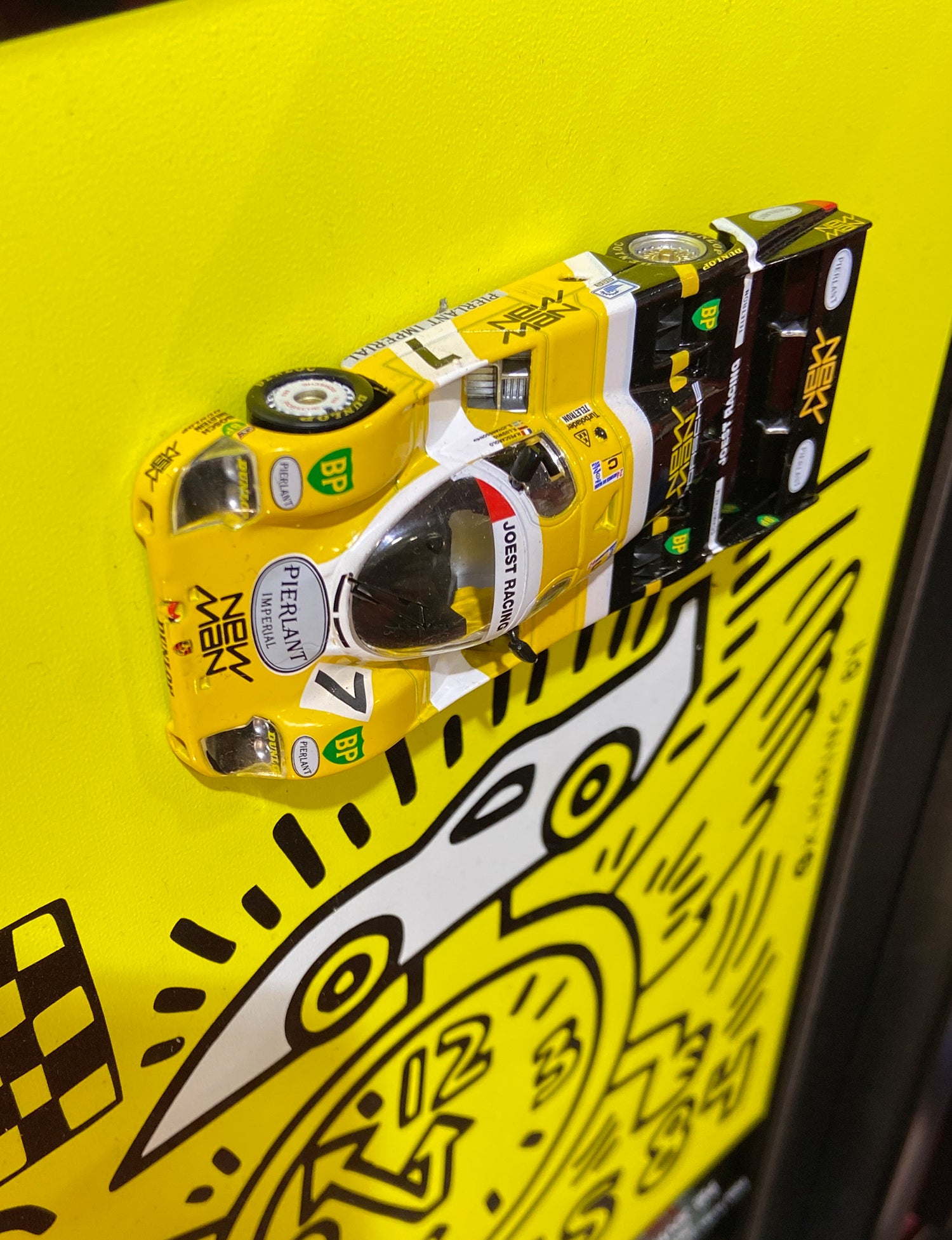 Sınırlı sayıda üretilmiş Porsche üç boyutlu otomobil tablo, ofis ve duvar dekoru için kaliteli özel baskı tasarım.