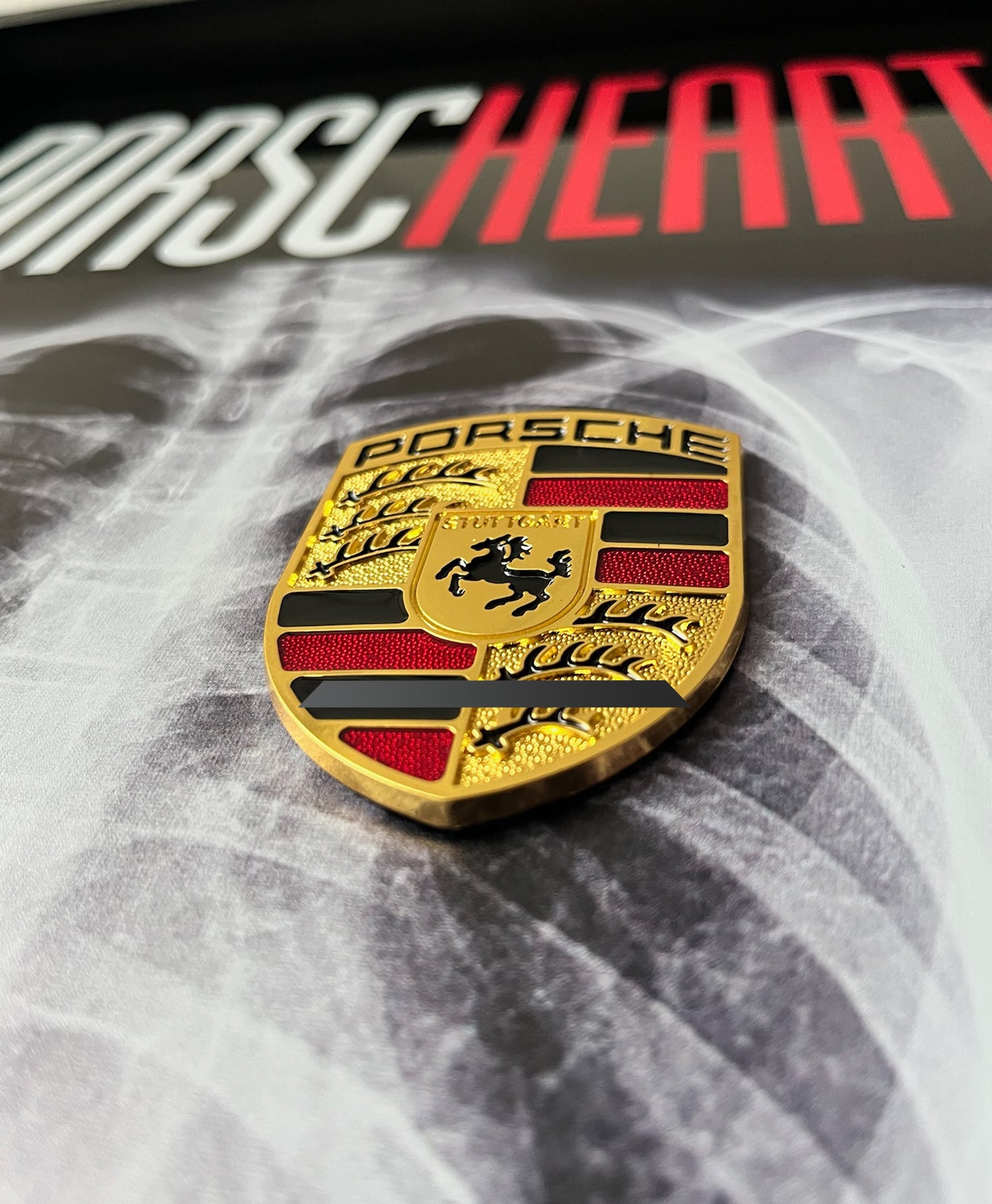 Koleksiyon değeri yüksek Porsche üç boyutlu otomobil tablo, kişiye özel tasarım, duvar dekoru ve ofis dekoru.