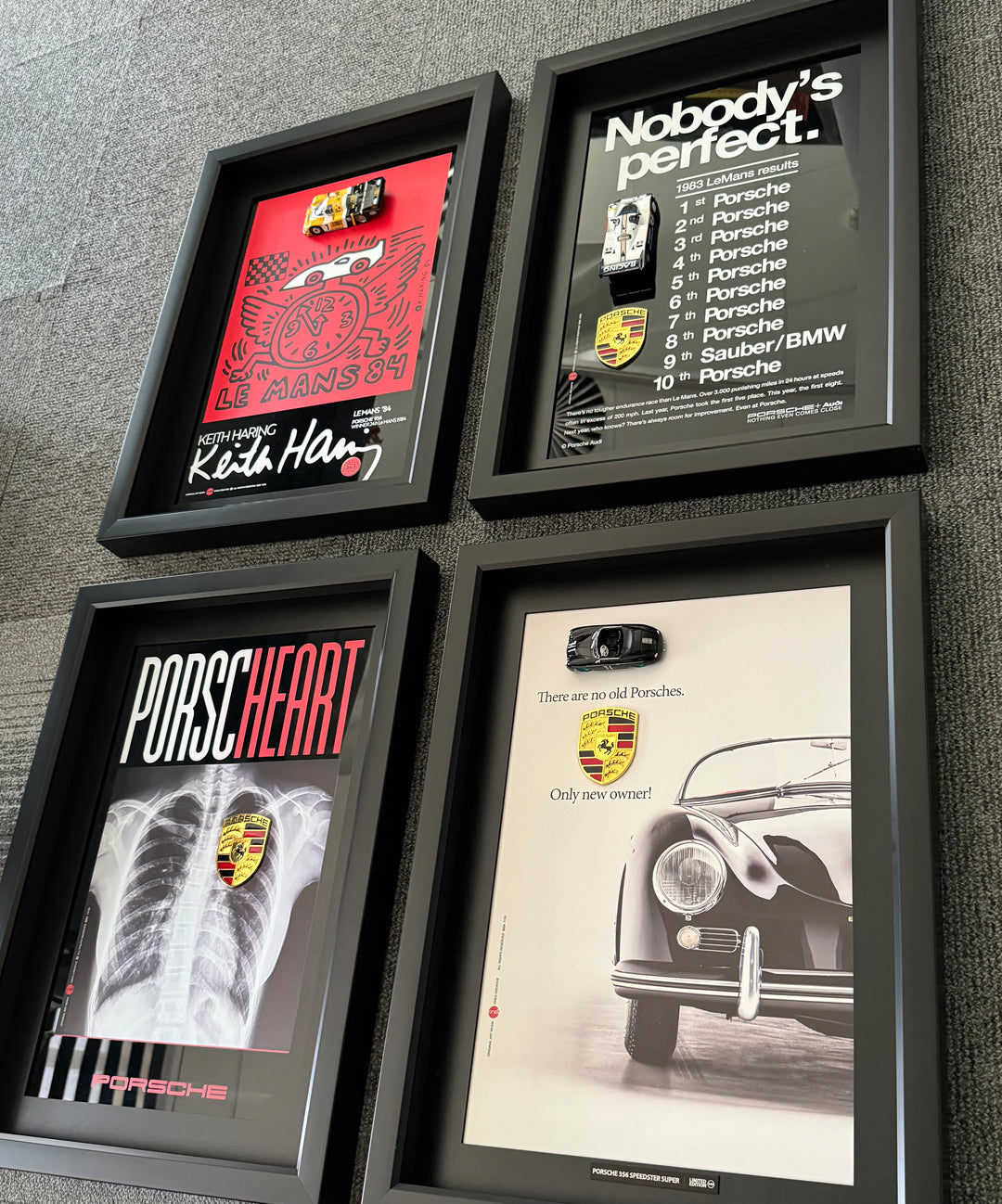 Sınırlı sayıda üretilmiş Porsche üç boyutlu otomobil tablo, ofis ve duvar dekoru için kaliteli özel baskı tasarım.