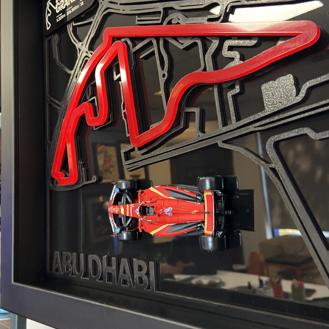 Abu Dhabi Grand Prix Haritası Tablosu Özel Duvar Sanatı