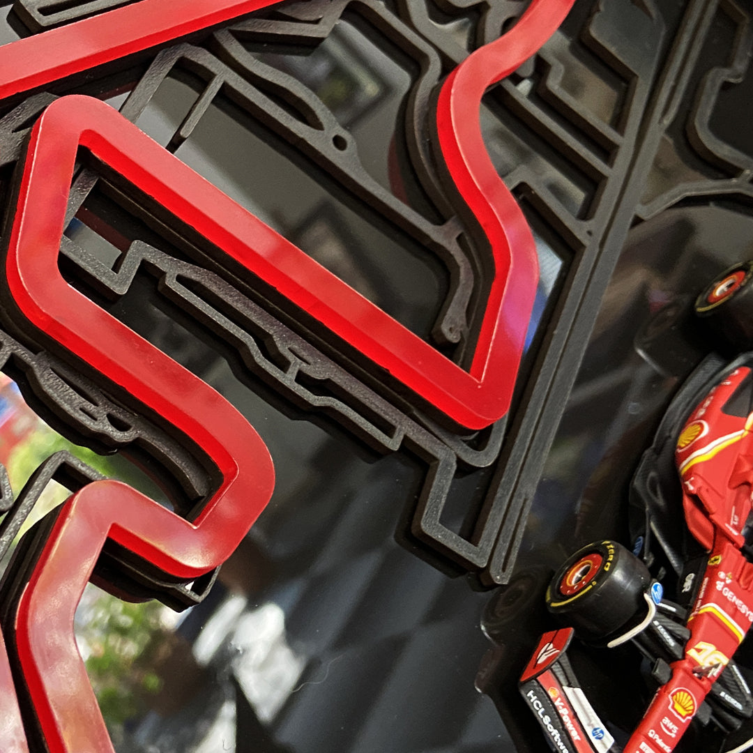 Abu Dhabi Grand Prix Haritası Tablosu Özel Duvar Sanatı