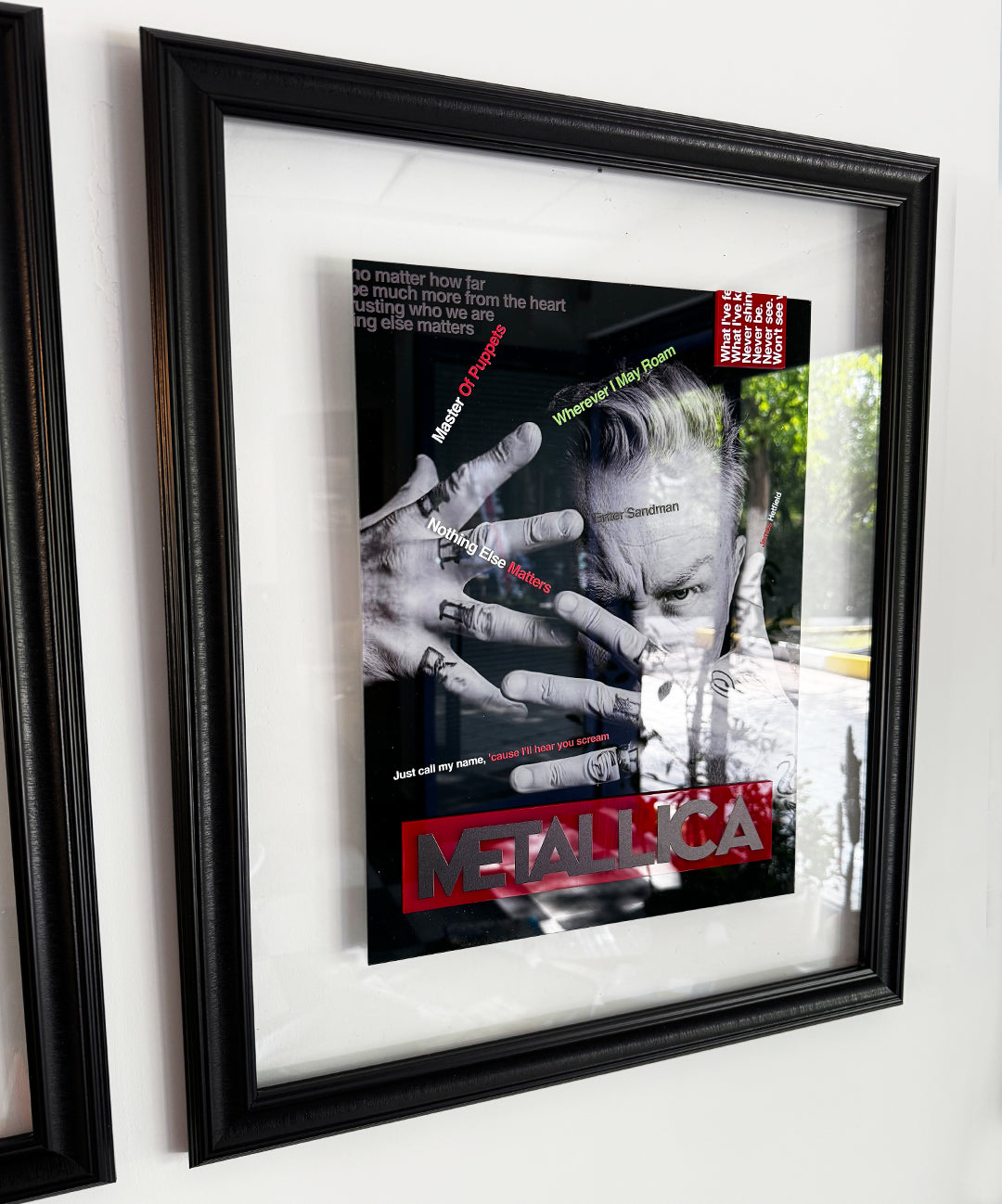 James Hetfield ve Gitarıyla 3D Sanat Tablosu