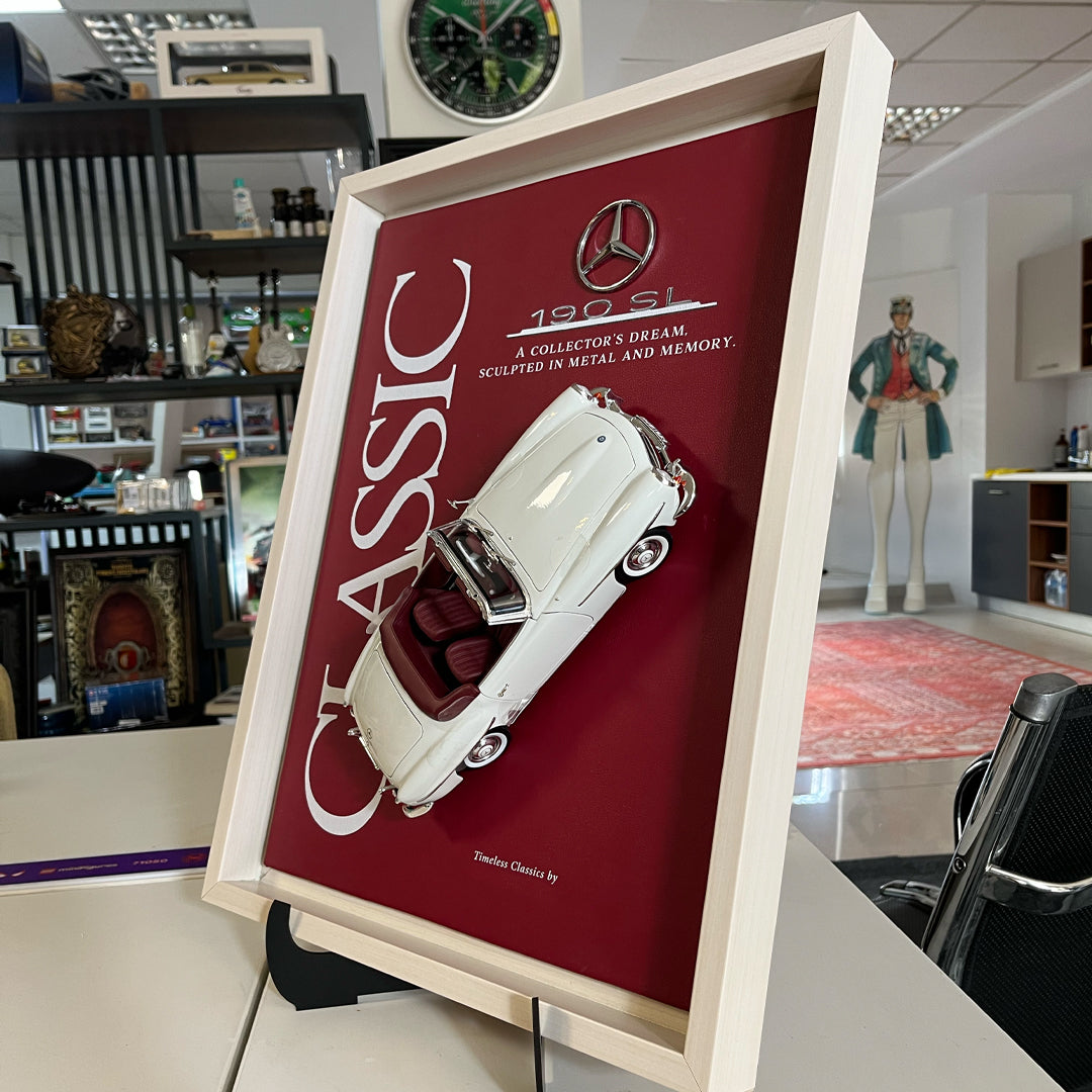 Mercedes-Benz 190 SL Koleksiyon Tablo, Kişiselleştirilebilir – 35×45 cm