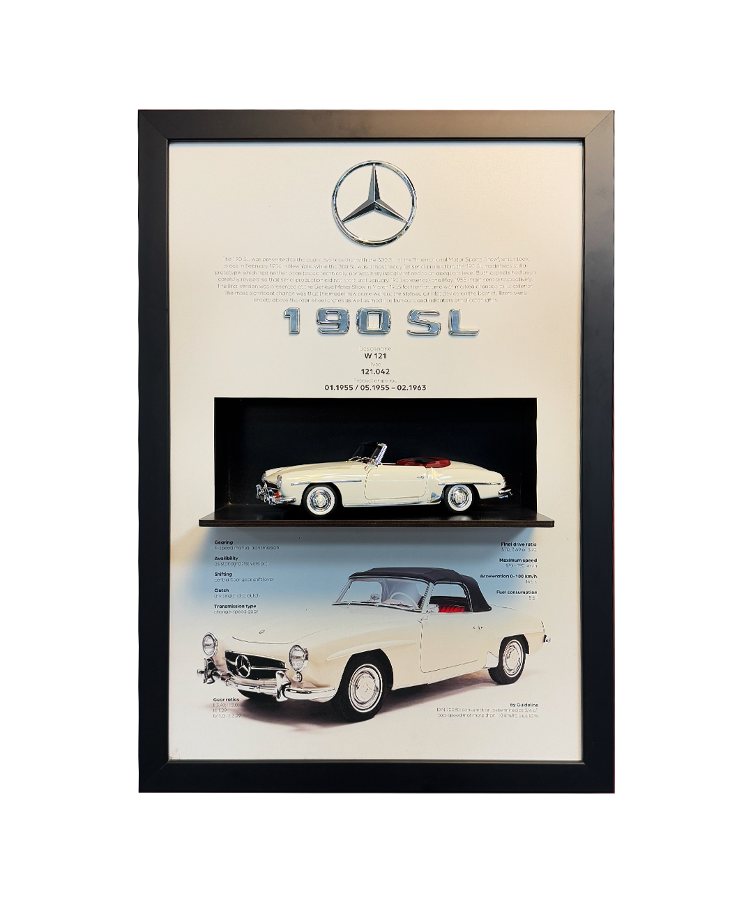 Üç boyutlu otomobil tablo tasarımı, Mercedes model detaylı özel baskı duvar dekoru, kaliteli malzeme el işçiliği.