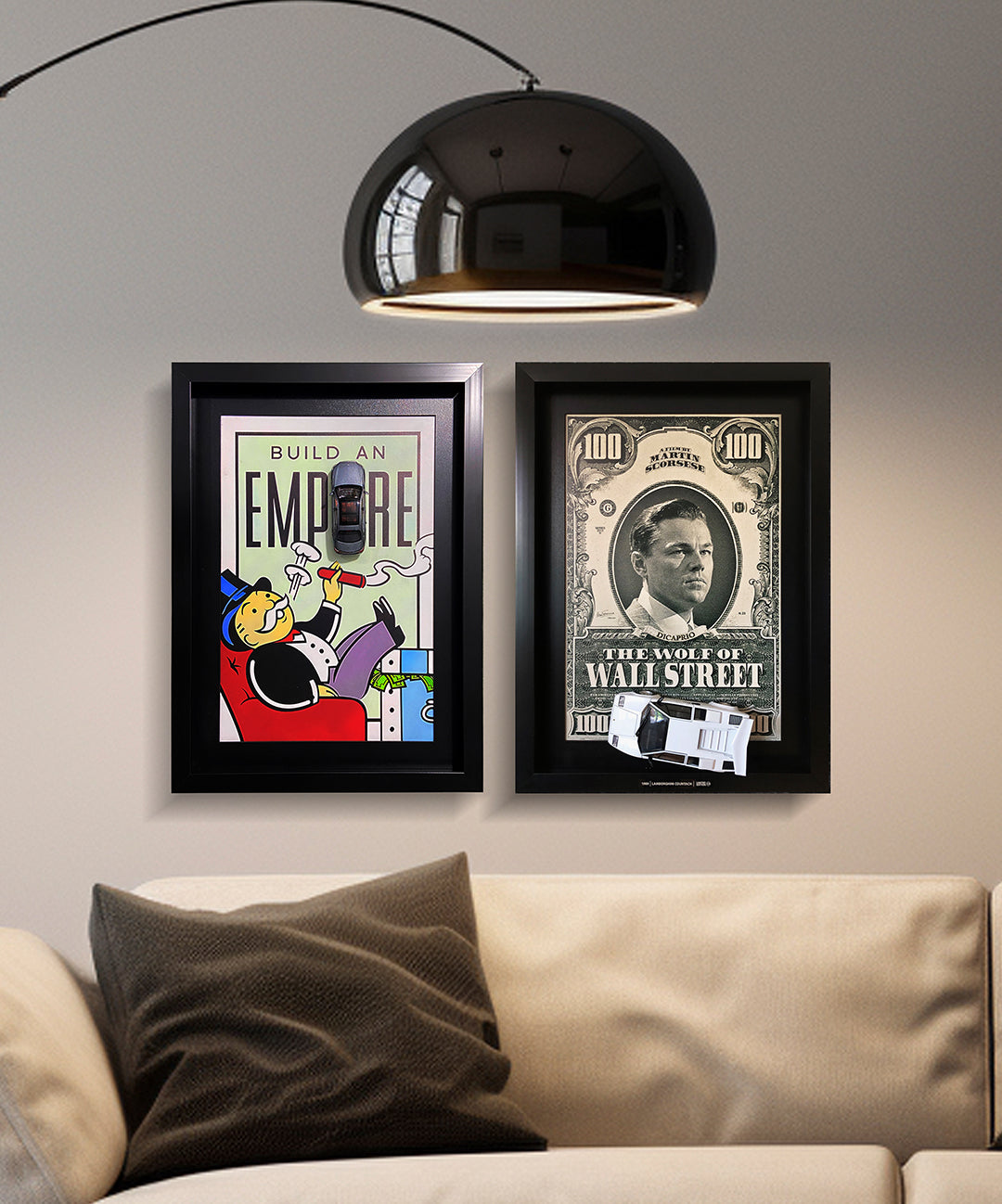 Özel baskı Monopoly tablo, Mercedes veya Volvo model detaylı üç boyutlu ofis ve duvar dekoru için ideal.