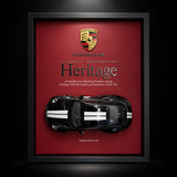 Porsche Heritage 1:18 Model 3D Koleksiyon Tablosu – 35x45 cm