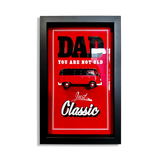 DAD – You Are Not Old, Just Classic” Klasik Otomobil Temalı El Yapımı Tablo