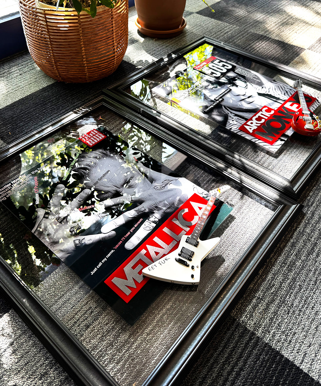 James Hetfield ve Gitarıyla 3D Sanat Tablosu
