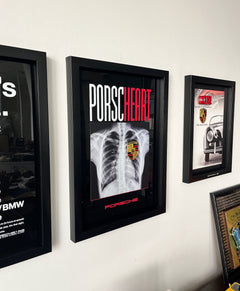 Ofis dekoru için şık üç boyutlu duvar dekor, Porsche koleksiyon modeliyle sınırlı sayıda üretilmiş özel tablo.
