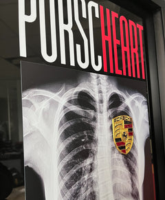 Sınırlı sayıda üretilmiş Porsche üç boyutlu otomobil tablo, ofis ve duvar dekoru için kaliteli özel baskı tasarım.