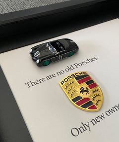 Ofis dekoru için şık üç boyutlu duvar dekor, Porsche koleksiyon modeliyle sınırlı sayıda üretilmiş özel tablo.
