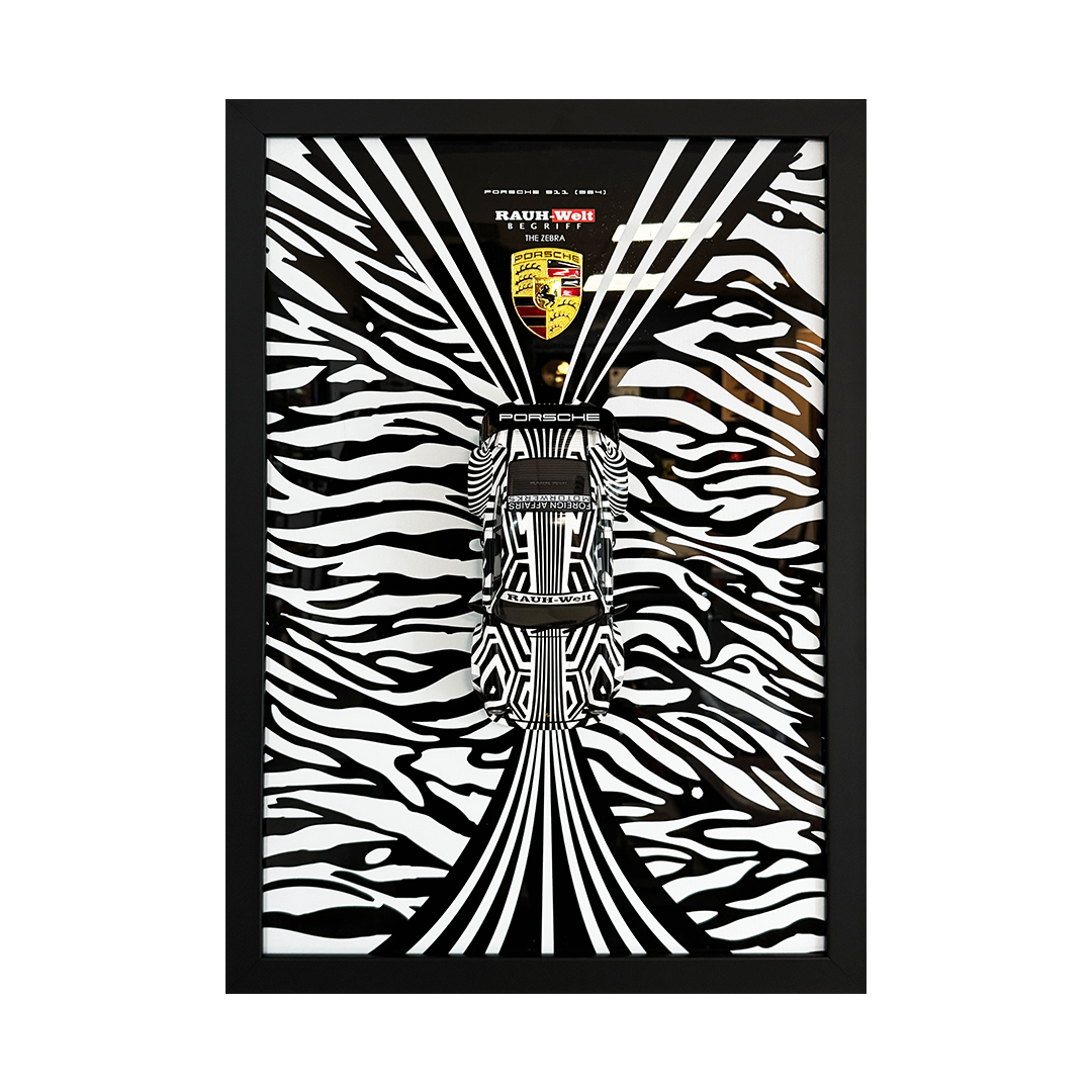 RWB Porsche “The Zebra” – El Yapımı Duvar Tablosu