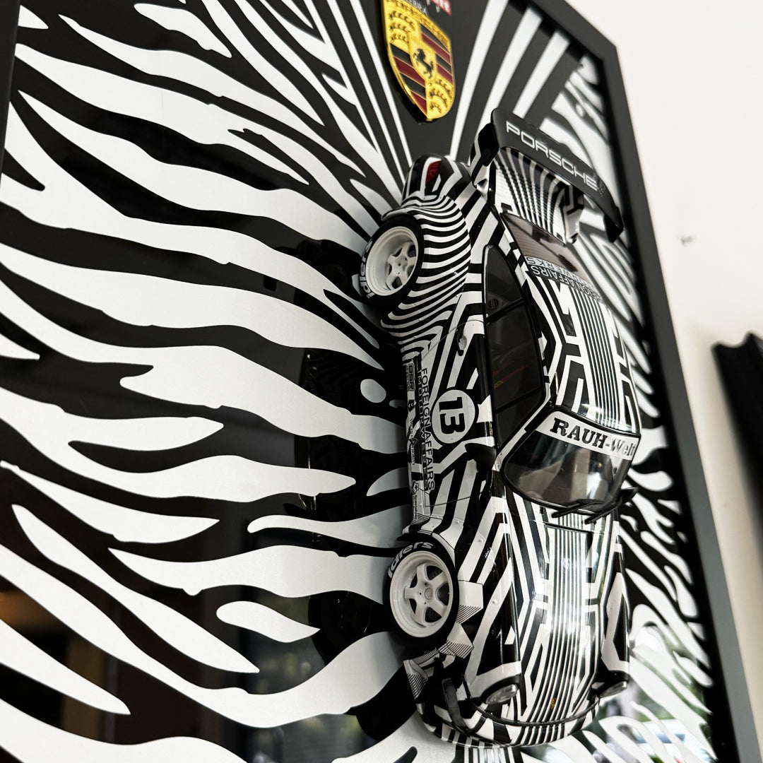 RWB Porsche “The Zebra” – El Yapımı Duvar Tablosu