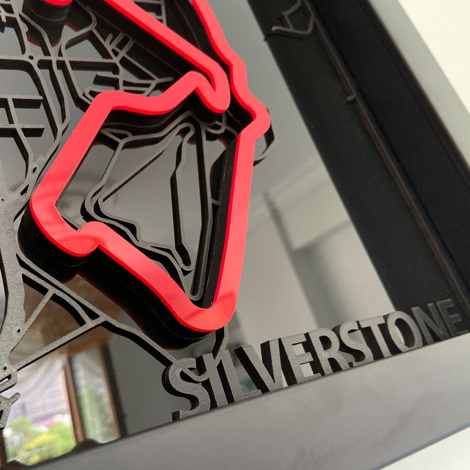 Silverstone Grand Prix Haritası Tablosu Özel Duvar Sanatı