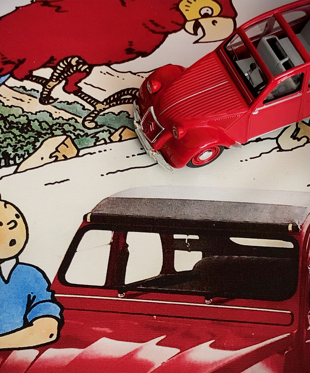 TINTIN / LES AVENTURES DE LA 2 CV