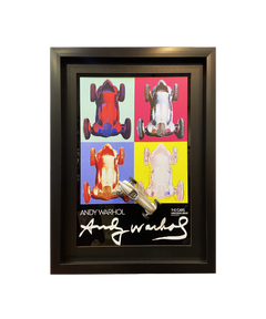 Andy Warhol tarzıyla tasarlanan Mercedes W125 üç boyutlu tablo, özel baskı ve el işçiliği koleksiyon duvar dekoru.
