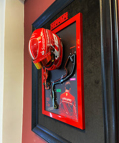 Motorspor tutkunları için Charles Leclerc 3D tablo tasarımı, dekorasyon ve koleksiyon amaçlı.
