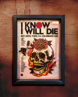 Vintage Dövme Makinesi Uygulamalı Old School Tattoo Tablosu (40 × 55 cm)