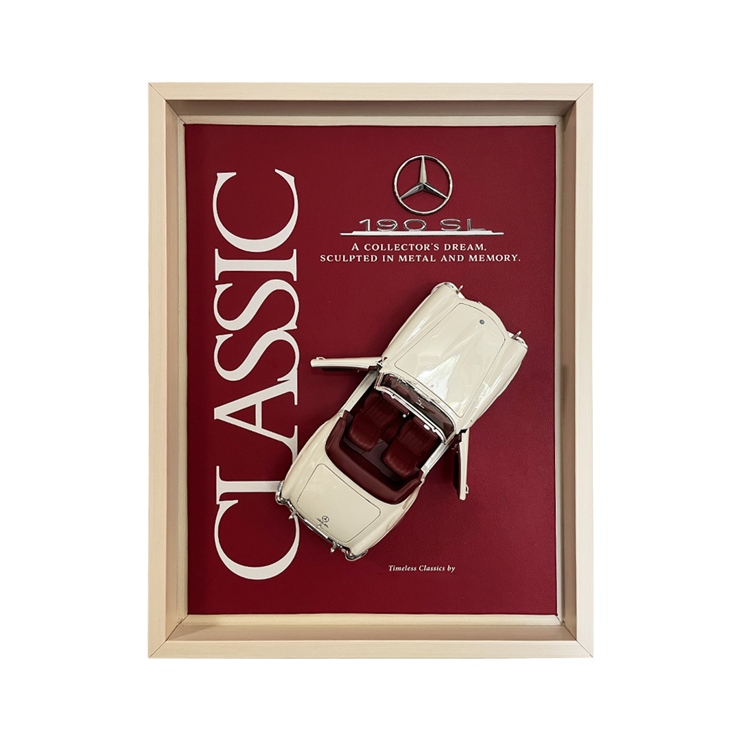 Mercedes-Benz 190 SL Koleksiyon Tablo, Kişiselleştirilebilir – 35×45 cm