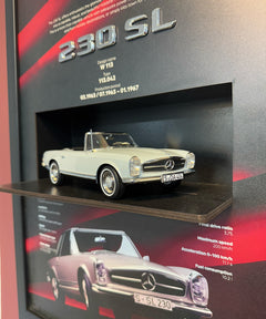 Koleksiyon değeri yüksek Mercedes 230 SL üç boyutlu tablo, özel baskı ve kaliteli malzemeden hazırlanmış.
