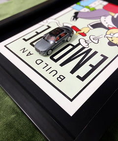 Özel baskı Monopoly tablo, Mercedes veya Volvo model detaylı üç boyutlu ofis ve duvar dekoru için ideal.
