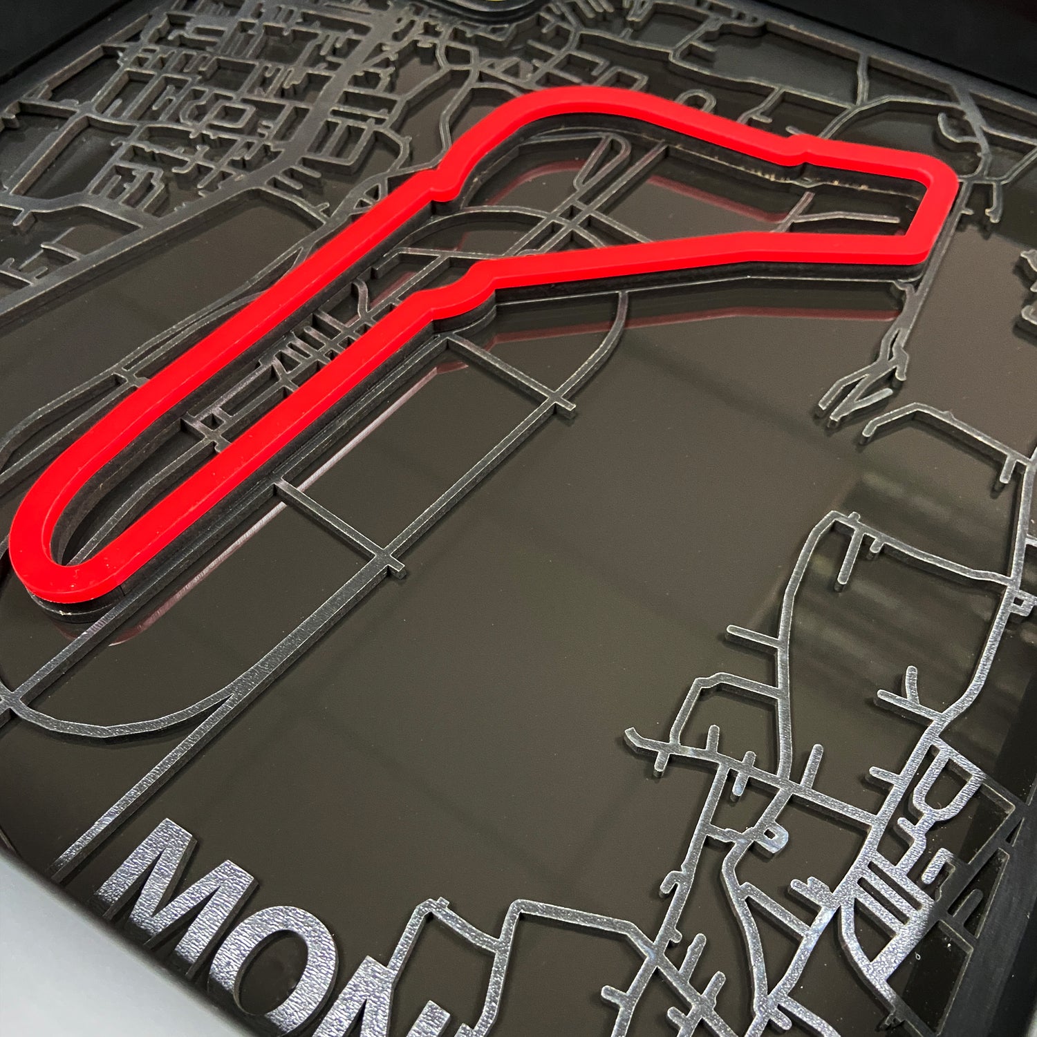 3D Katmanlı Monza Pisti Ahşap Dekor